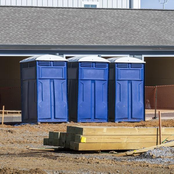 Heavy-duty construction site porta potty in Kent, Ohio